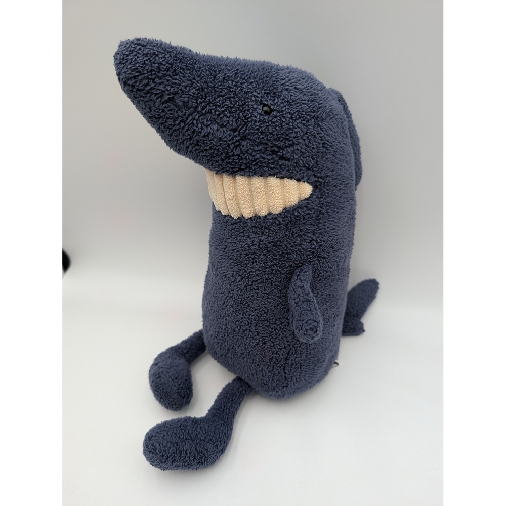 Jellycat Toothy Shark Plush Navy Blue Sea Creature 16 Inch Ocean Smiling